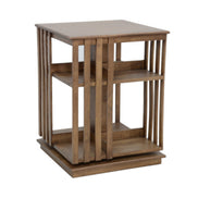 Revolving bookshelf with 2 shelves