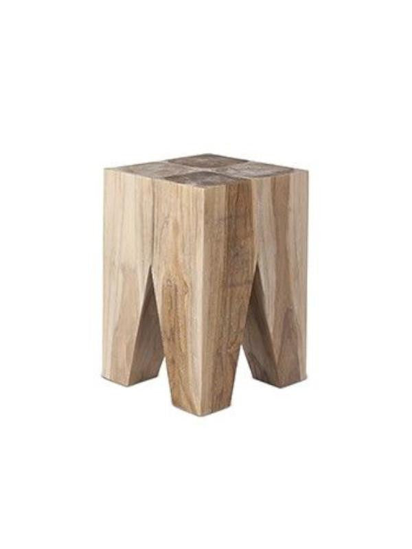 TOOTH   Teak Stool