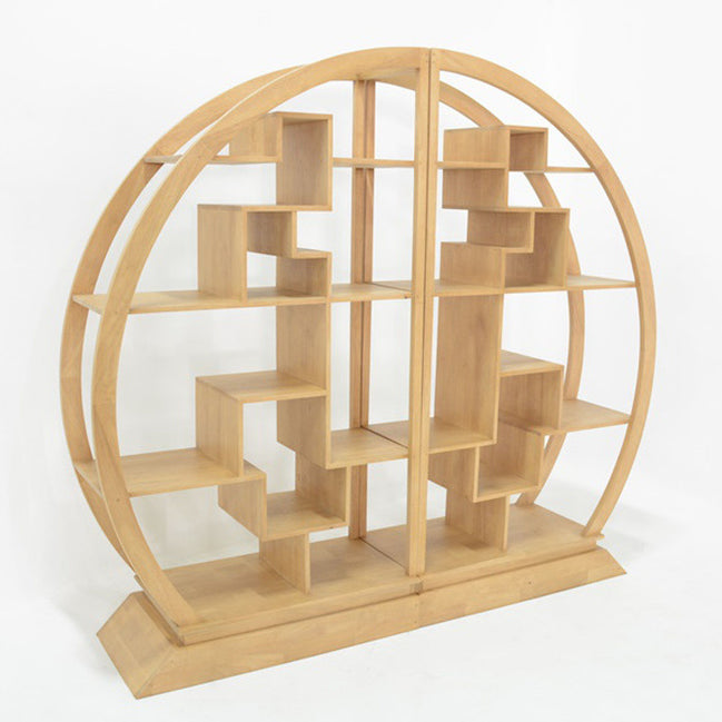 China Round bookshelf, asymmetric design