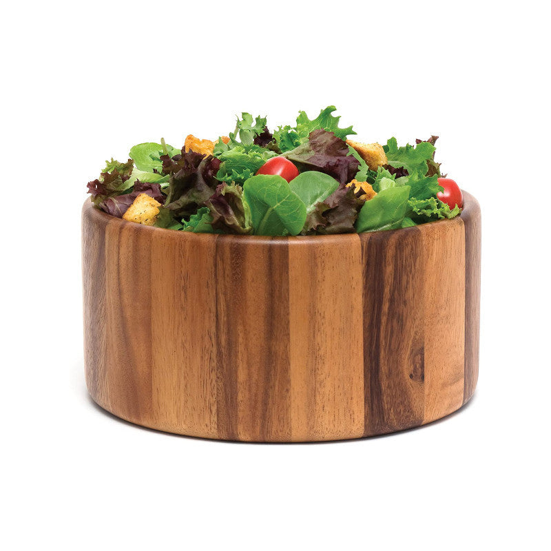 Salad bowl in acacia wood