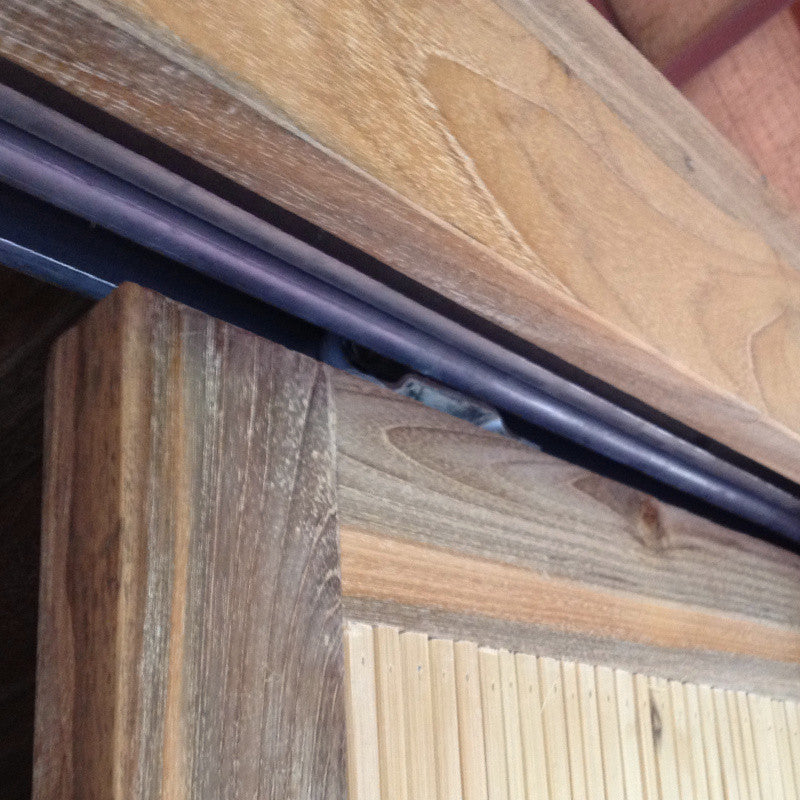 Custom wardrobe in recycled old teak wood