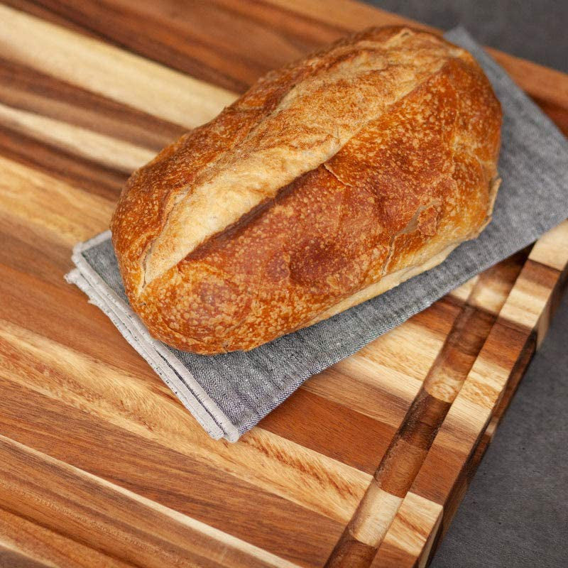 Large cutting board with groove