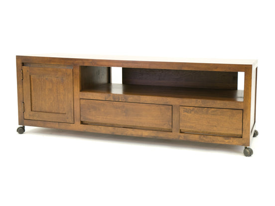 TV furniture 1 door & 2 drawers, on wheels