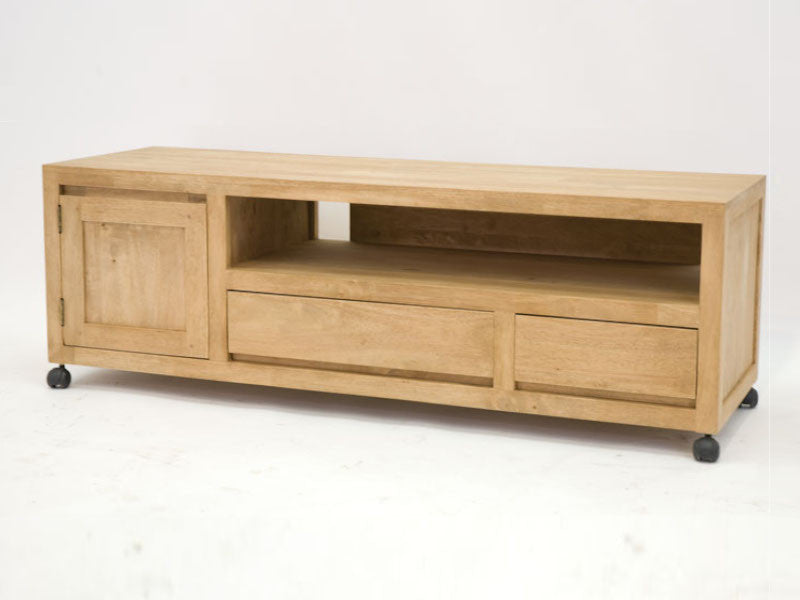 TV furniture 1 door & 2 drawers, on wheels
