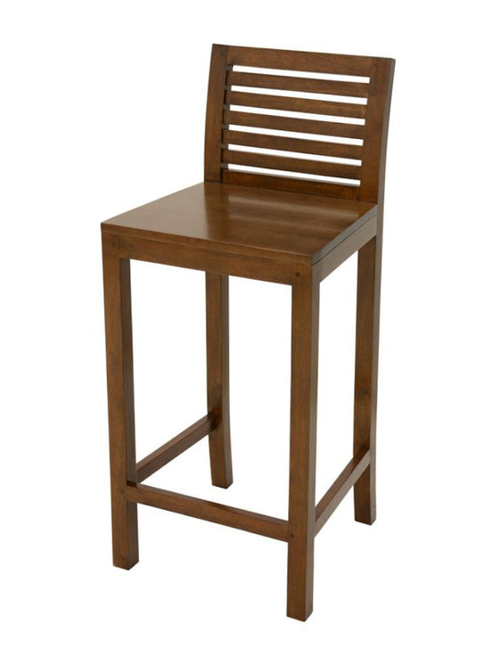DURBAN | Bar Chair with slats back rest