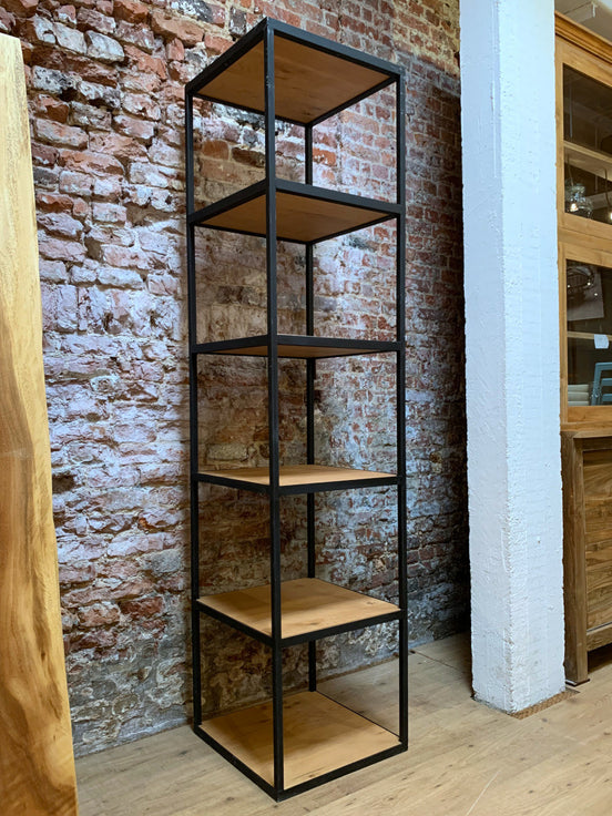 Rack in steel & oak