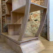 SHANDONG | China half moon bookshelf, asymmetric design