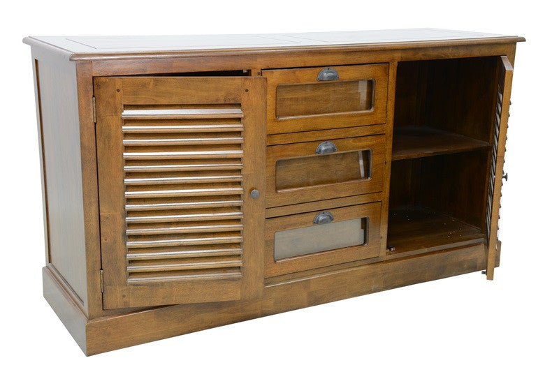Sideboard 3 seed drawers & 2 doors with shutters