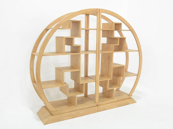 SHANDONG XL | China round bookshelf, asymmetric design