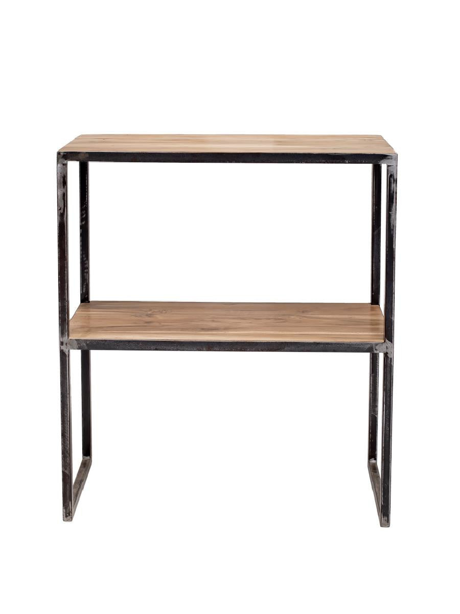 FLORY | Console 2 levels in recycled teak & metal
