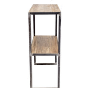 FLORY | Console 2 levels in recycled teak & metal