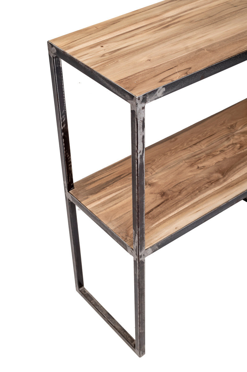 FLORY | Console 2 levels in recycled teak & metal