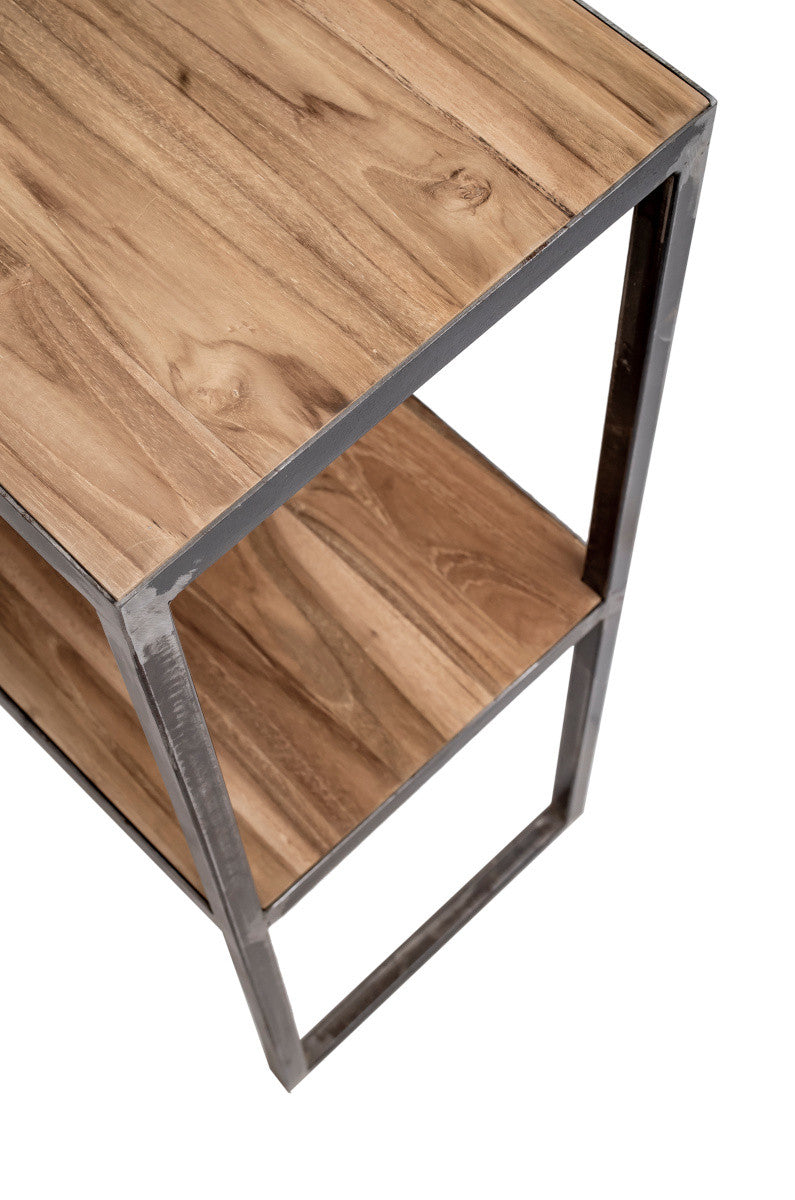 FLORY | Console 2 levels in recycled teak & metal