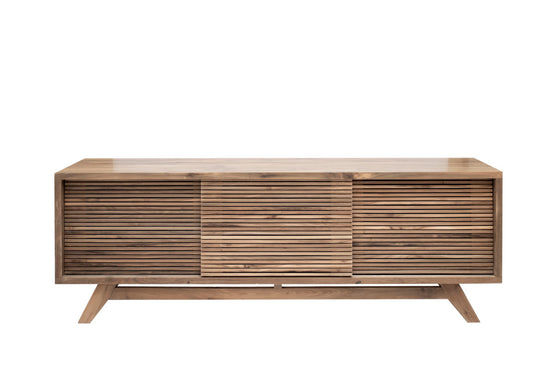 TV Cabinet, 3 sliding slats doors