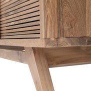 TV Cabinet, 3 sliding slats doors