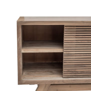 TV Cabinet, 3 sliding slats doors