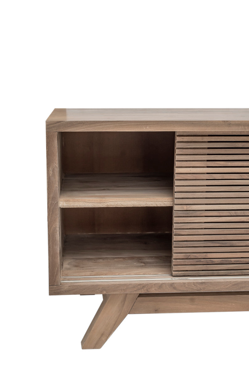 TV Cabinet, 3 sliding slats doors