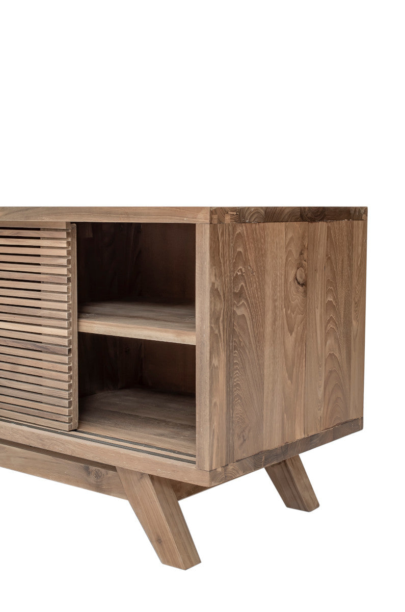 TV Cabinet, 3 sliding slats doors