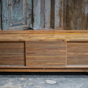 TV Cabinet, 3 sliding slats doors