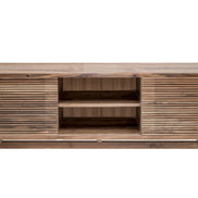 TV Cabinet, 2 sliding slats doors