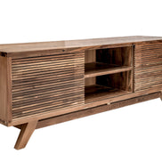 TV Cabinet, 2 sliding slats doors