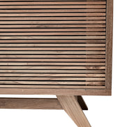 TV Cabinet, 2 sliding slats doors