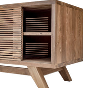 TV Cabinet, 2 sliding slats doors