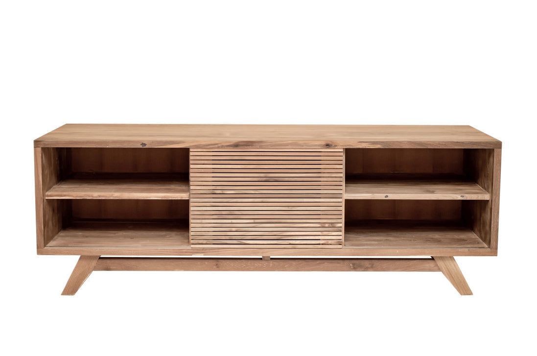 TV Cabinet, 1 sliding slats door