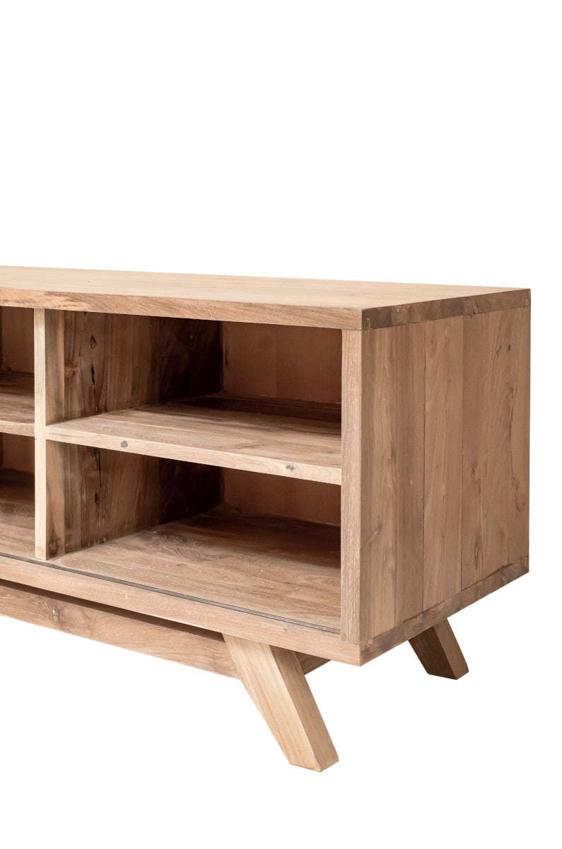 TV Cabinet, 1 sliding slats door