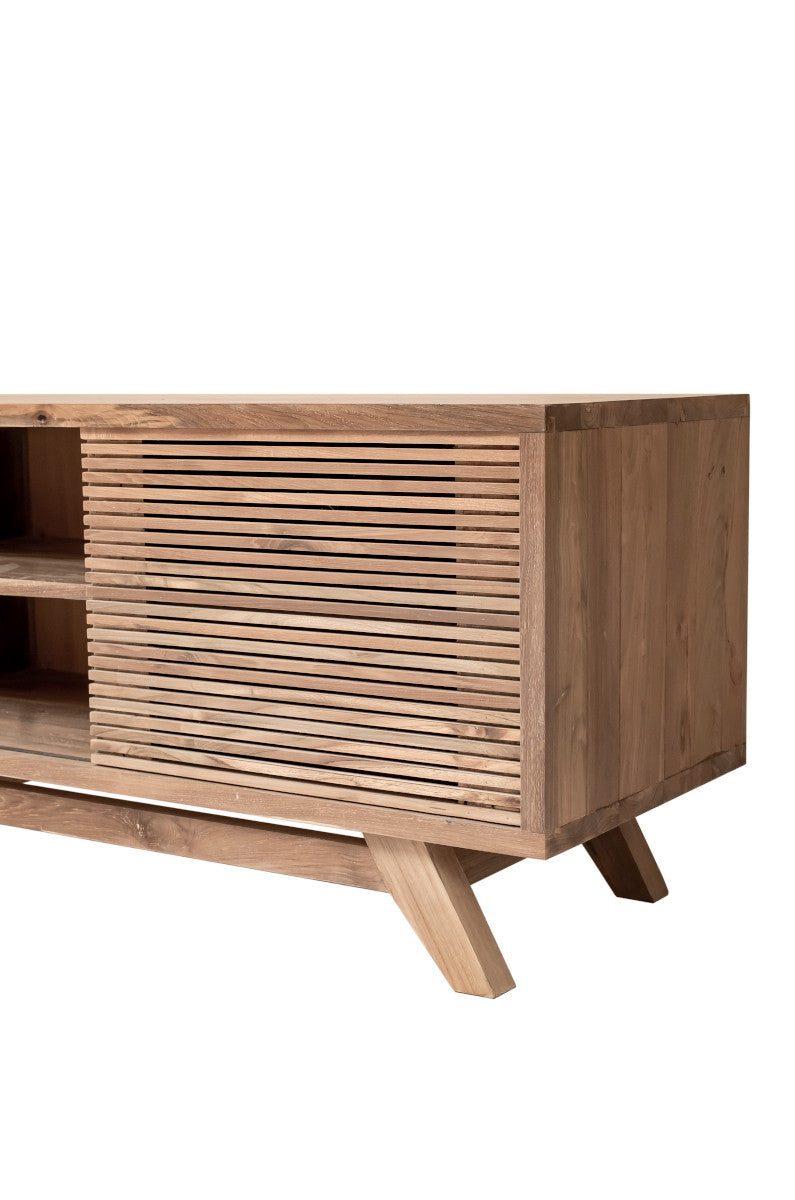 TV Cabinet, 1 sliding slats door