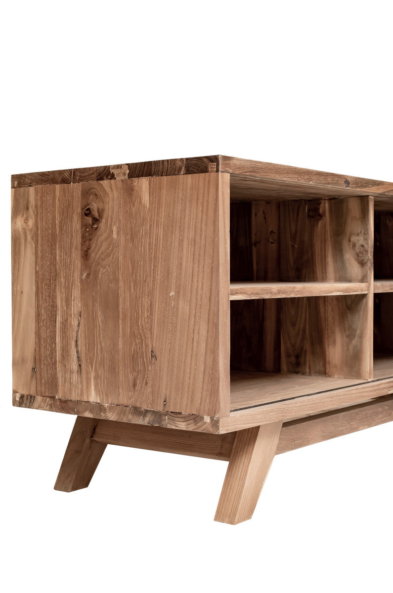 TV Cabinet, 1 sliding slats door