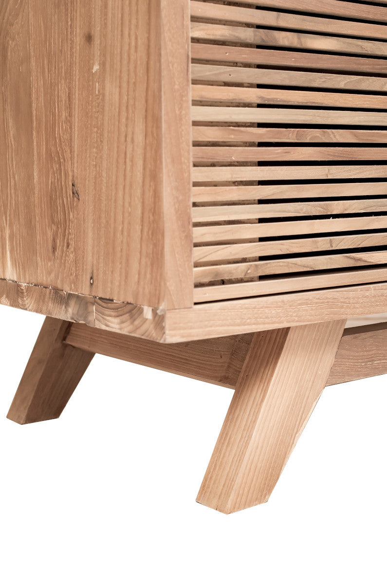 TV Cabinet, 1 sliding slats door