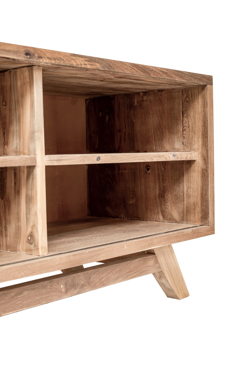 TV Cabinet, 1 sliding slats door