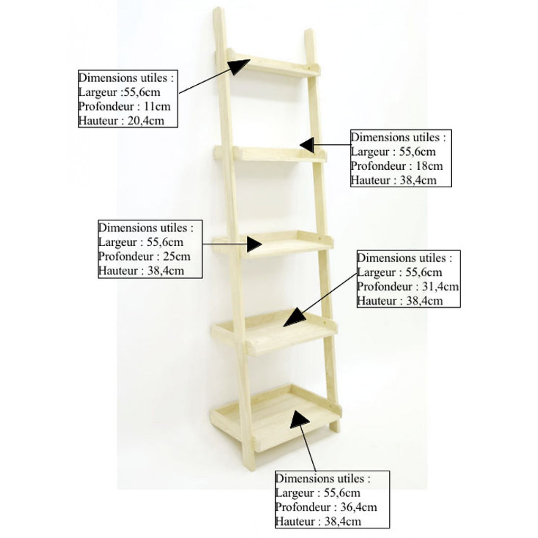 SCALA | Wall ladder bookshelf