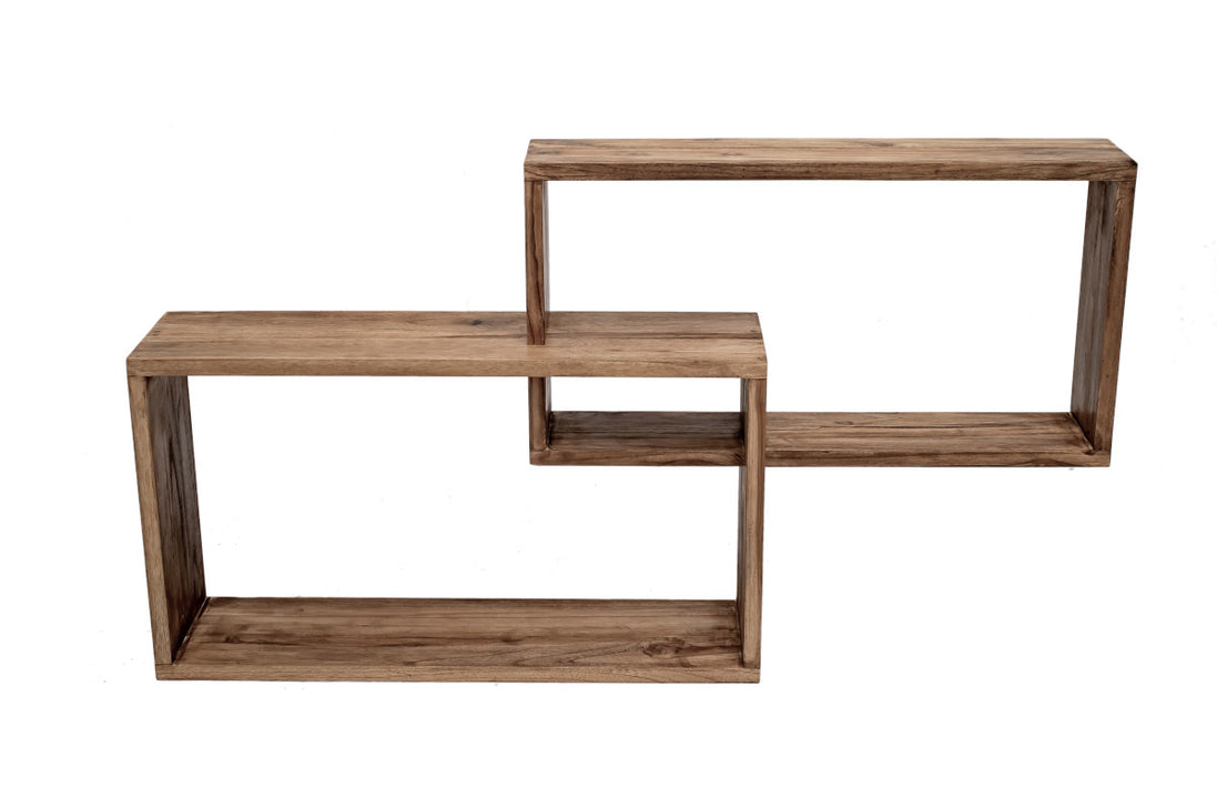 Wall rack, cubic design