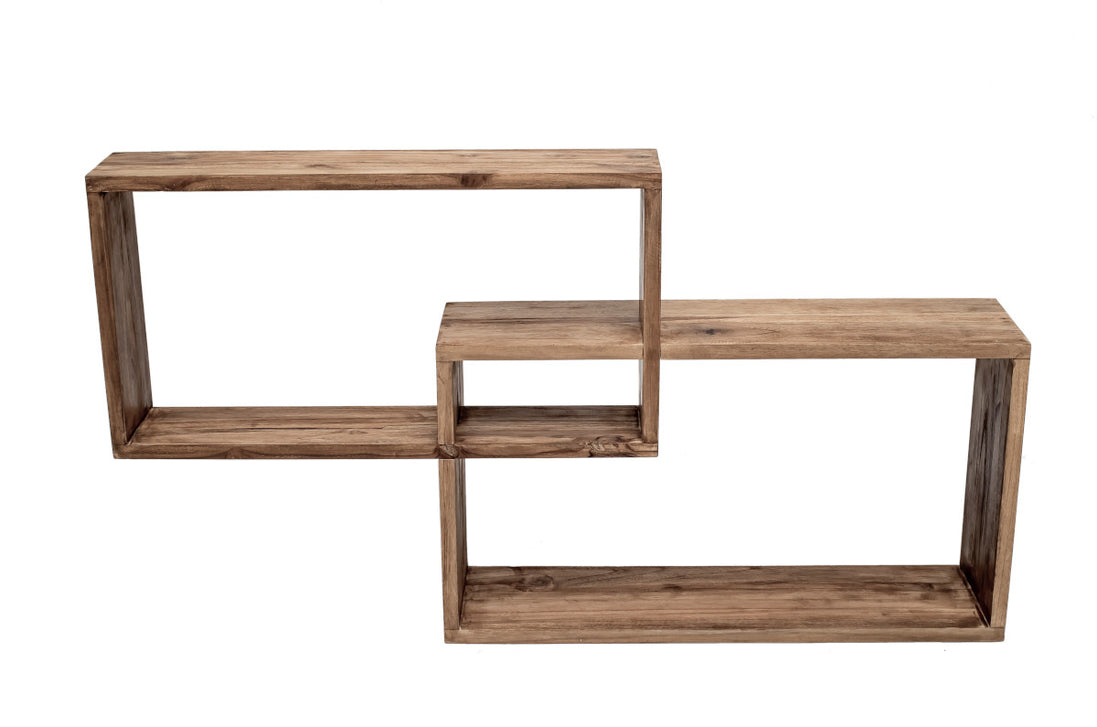 Wall rack, cubic design