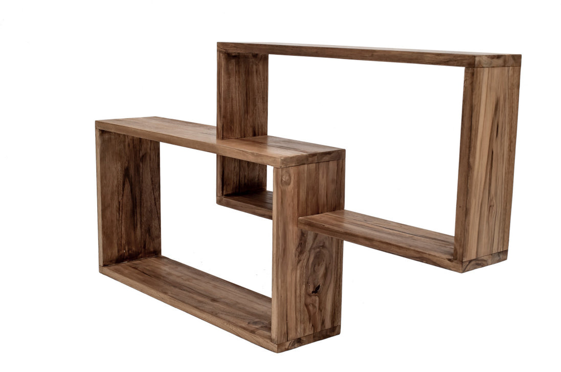 Wall rack, cubic design