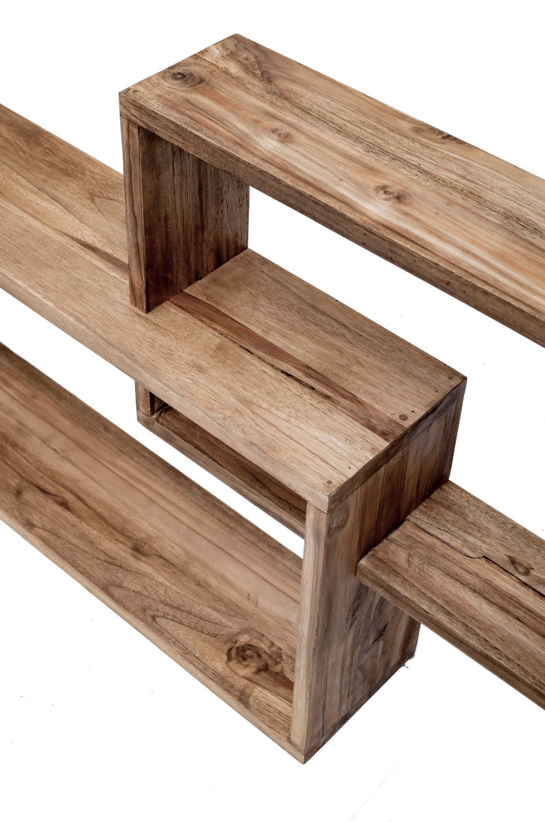 Wall rack, cubic design