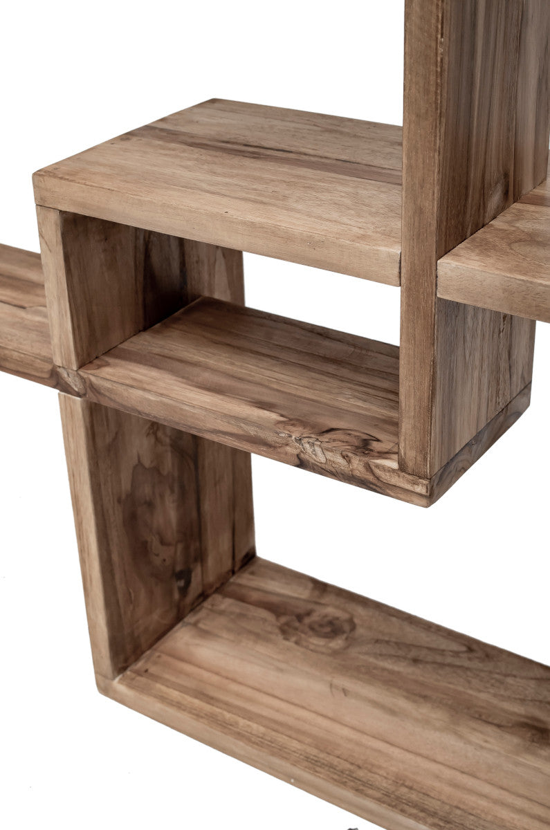 Wall rack, cubic design