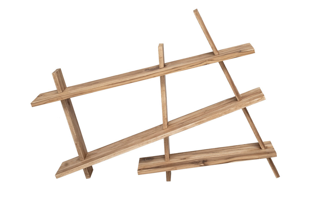 Wall rack, asymmetric shape