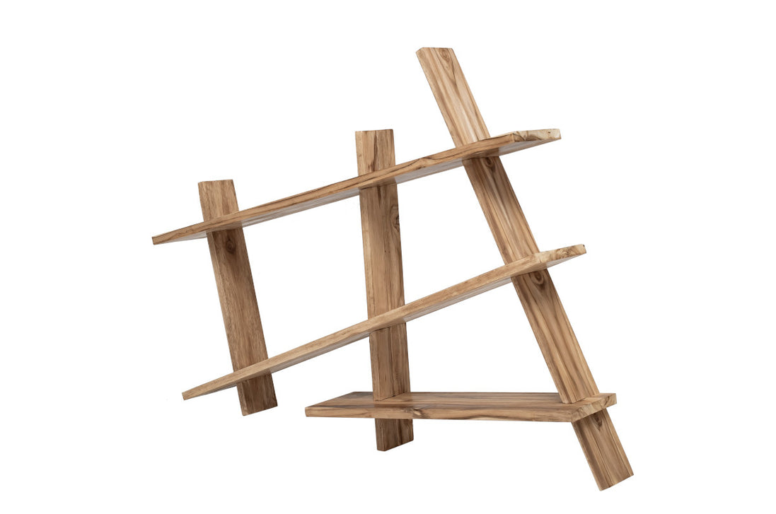 Wall rack, asymmetric shape