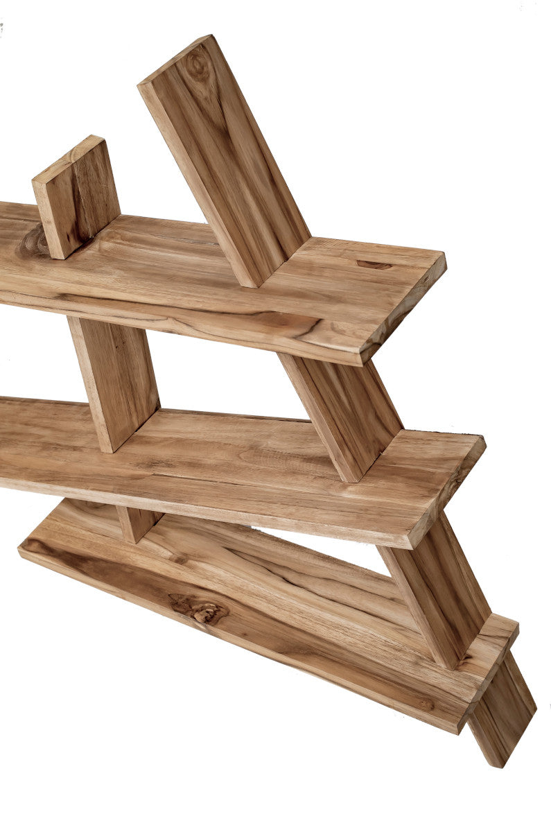 Wall rack, asymmetric shape