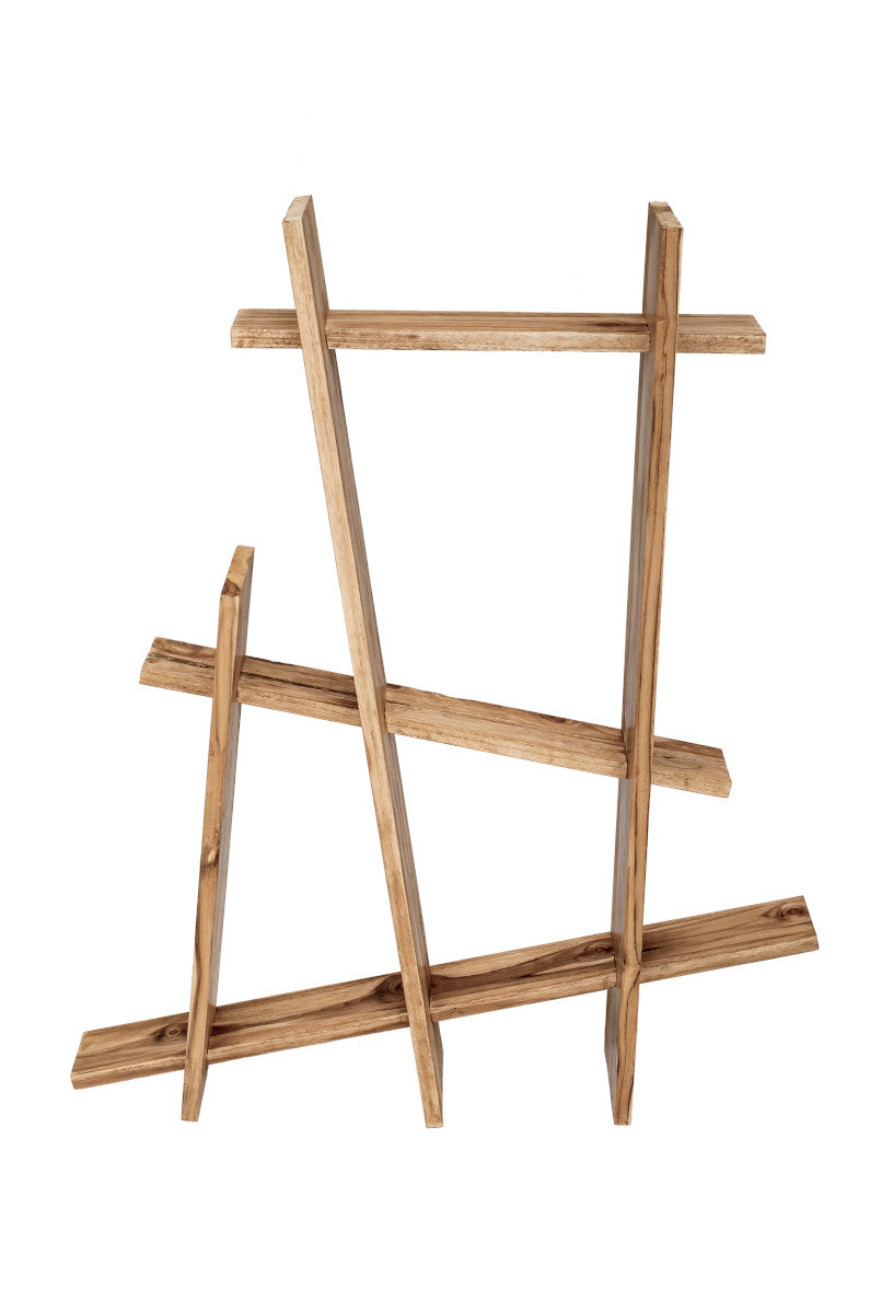 Wall rack, asymmetric shape