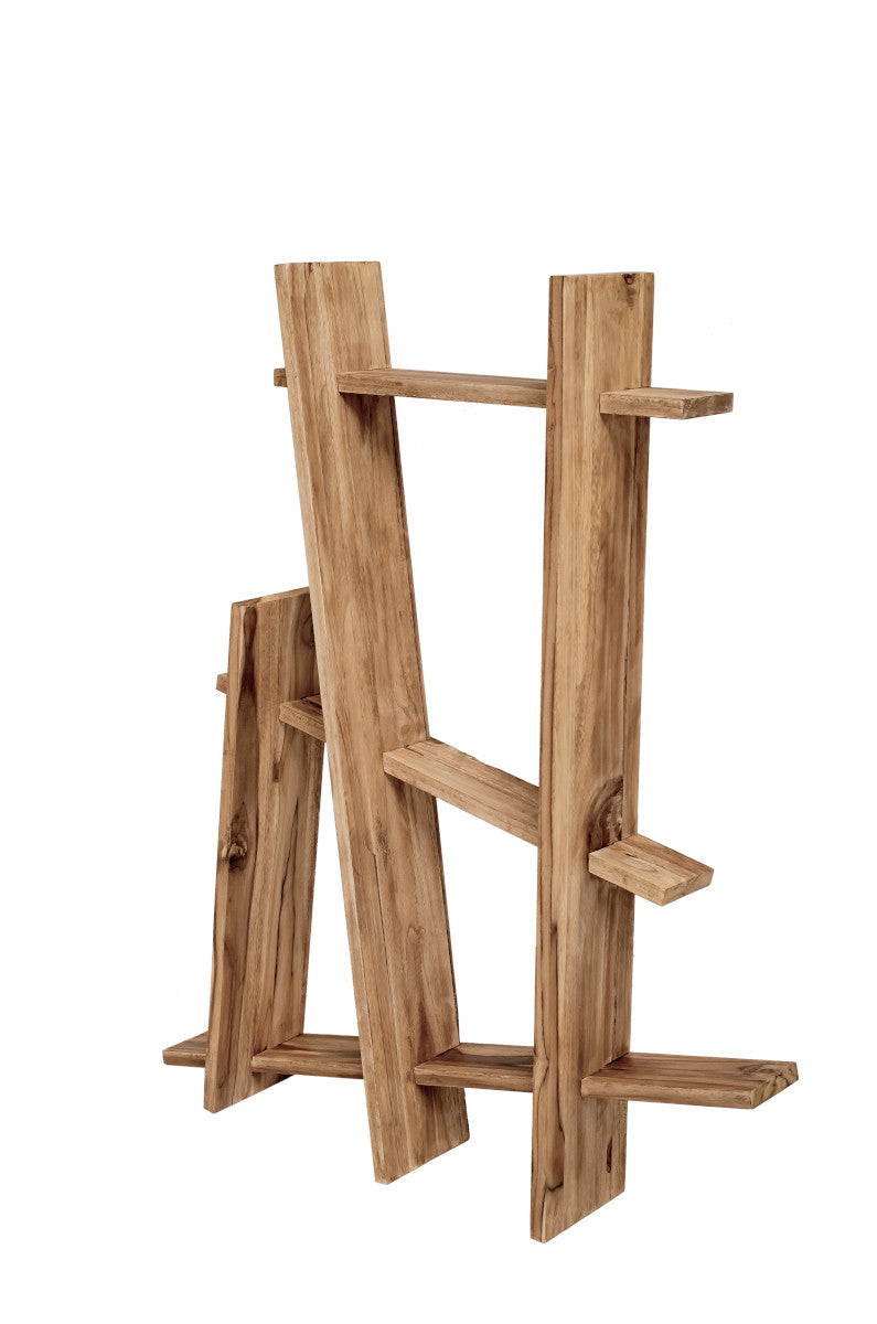 Wall rack, asymmetric shape