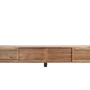 TV cabinet with 4 sliding slats doors