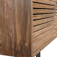 TV cabinet with 4 sliding slats doors