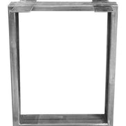 Set of 2 steel legs rectangular tube metal