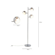 Floor Lamp Calotta Chrome Kare Design