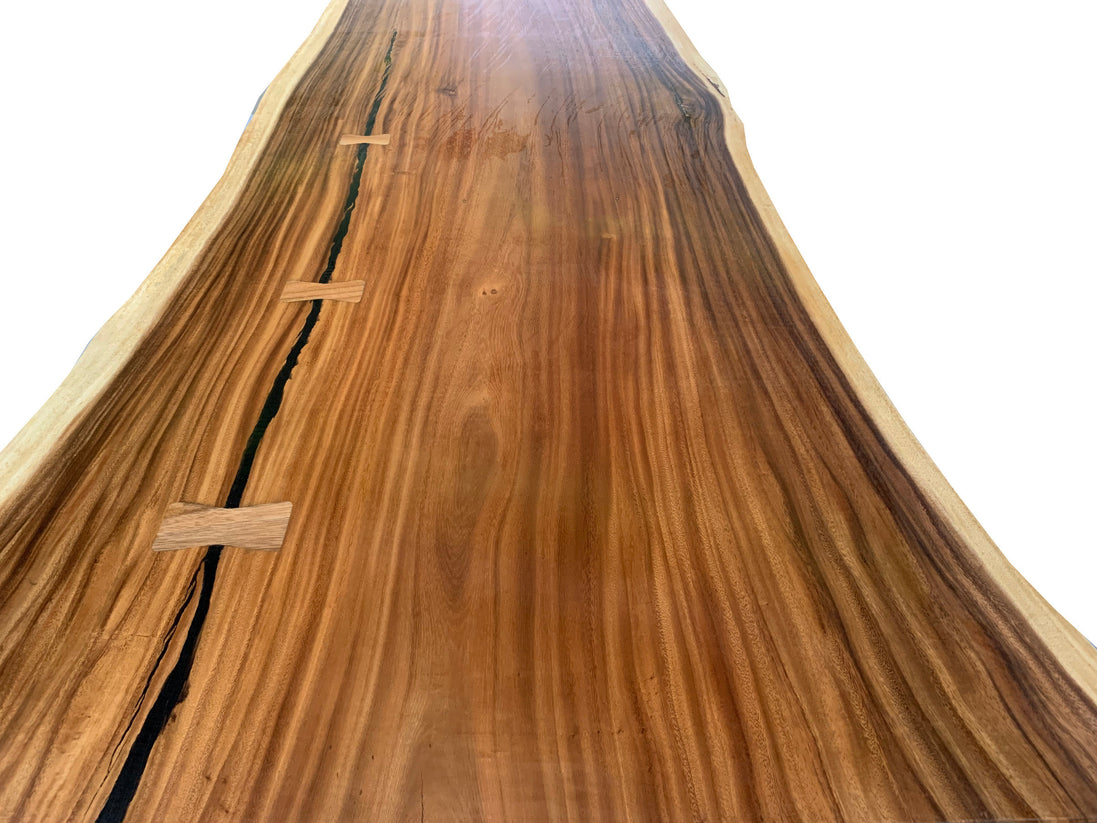Acacia Slab, table top 345 x 86_84_100  cm Resin