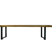 Acacia Wood Dining Table 314 x 120_91_112 cm Resin